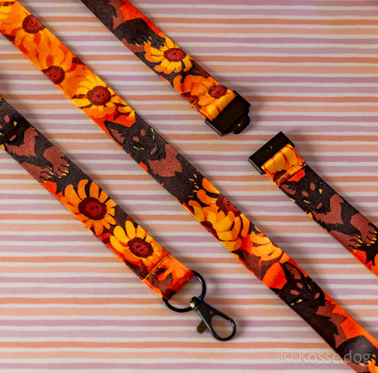 Sunflower Wolves Lanyard